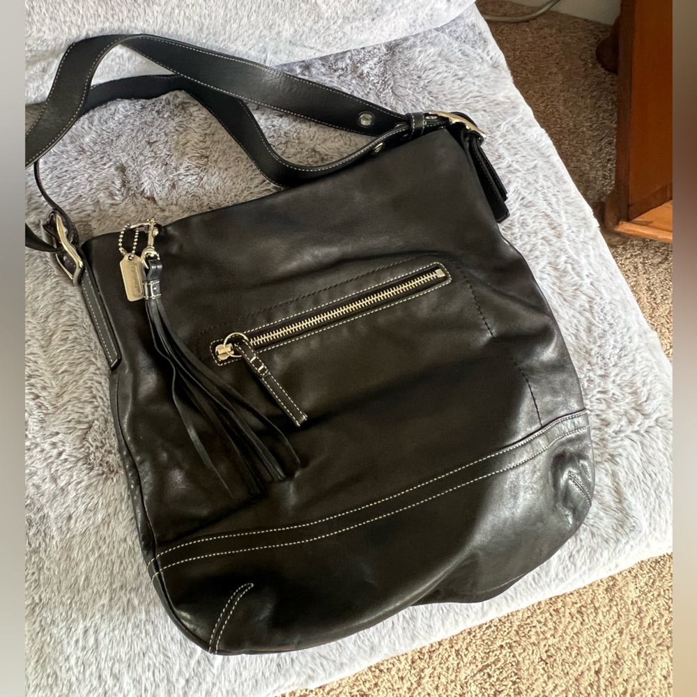 Vintage Coach Leather Hobo Bag
